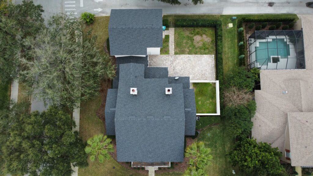 A brand new replacement roof at a customer home in Orlando, Florida
